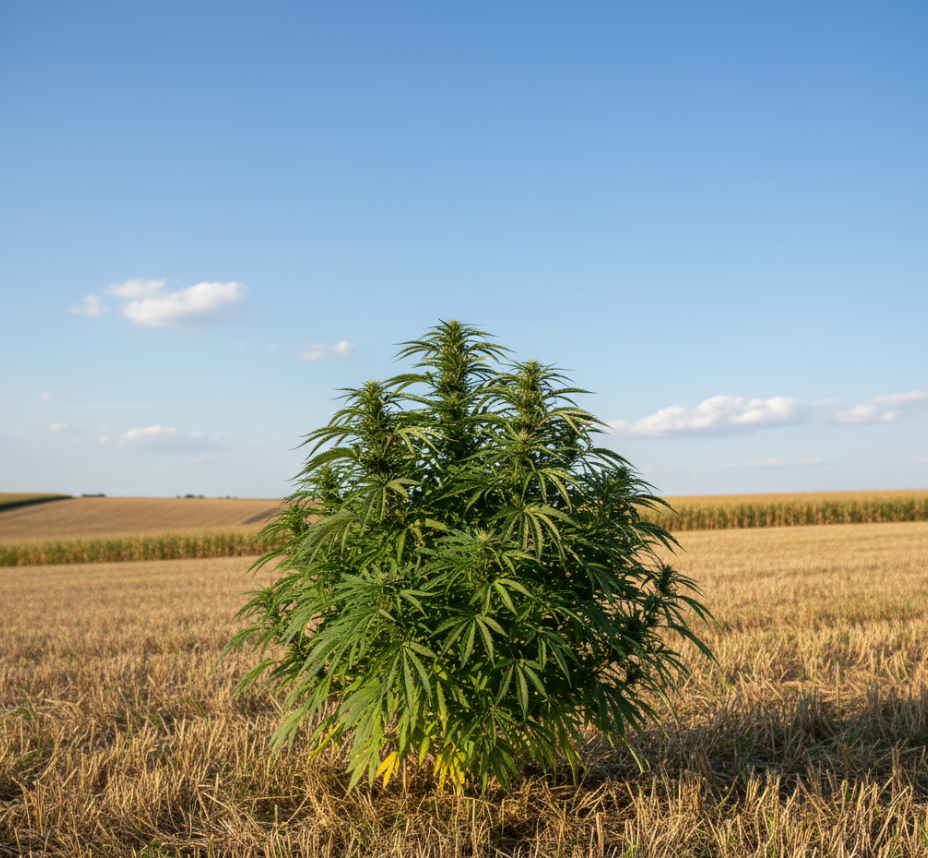 Close-up of mature cannabis trichomes showing milky white and amber coloration